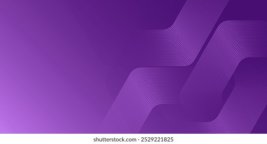 Fundo de hexágono roxo abstrato. composição de hexágono de linha. Ilustração de vetor simples