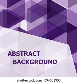 Abstract purple hexagon template background, stock vector