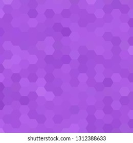 abstract purple hexagon. vector geometric design. polygonal style. 