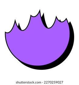 Abstract purple icon. Abstract vector shape isolated on a white background.