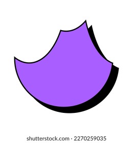 Abstract purple icon. Abstract vector shape isolated on a white background.