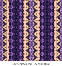 Padrão de caleidoscópio roxo abstrato com geometria simétrica, textura sem costura, design de fundo moderno, formas ornamentais e simetria abstrata hipnótica.