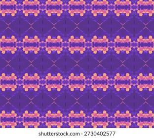 Padrão de pixel caleidoscópio roxo abstrato com simetria geométrica, fundo digital sem costura para design, têxtil, papel de parede, abstrato, padrão