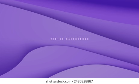 abstract purple layered background with smooth gradients and flowing curves, offering a visually appealing and modern design concept.