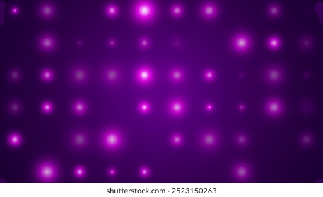 Fundo abstrato das luzes do painel de LED roxo Bokeh. Lindo faíscas Brilha luz especial. Faíscas Vetoriais. Uma bela ilustração para o panfleto de festa. Ilustração de vetor.