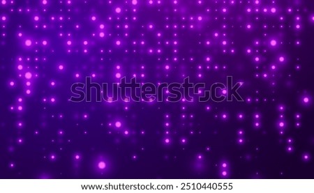 Abstract Purple LED Panel Lights Background. Beautiful Sparks Shine Special Light. Vector Sparkles. A Beautiful Illustration for Postcard. Vector Illustration.