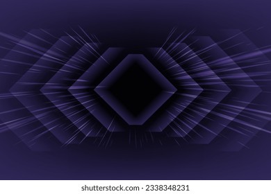 Abstract purple light arrows background. Vector.