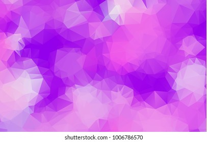 Abstract Purple light Background of geometric shapes. Polygonal Mosaic Background, Low Poly Style, Retro triangle background. Colorful mosaic pattern. Vector illustration, Business Design Templates