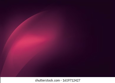 Abstract Purple Light Background Template Vector, Violet Background with Smooth Light Wave Design