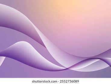 Abstract purple line curve soft background vector illustration.