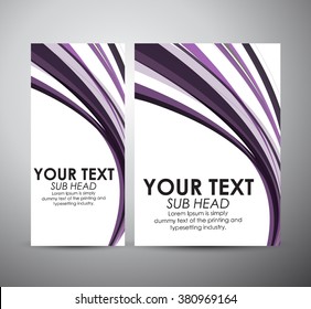 Abstract purple line. Graphics resources design template. Vector illustration