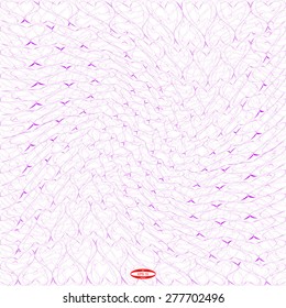 abstract purple line rose wave magenta band isolated on white background. vector illustration