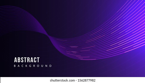 Abstract Purple Line Tech Background