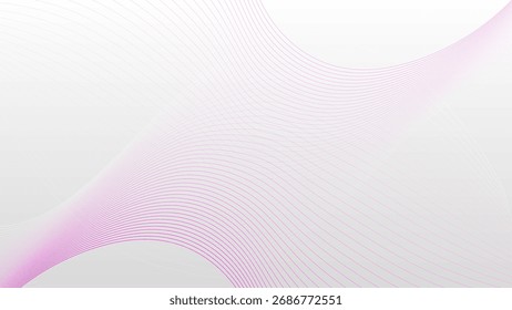 Fundo de onda de linha roxa abstrato. linhas de fundo de negócios onda design de faixa abstrata. Abstrato cinza, branco suave elemento. abstrato cinza curva linhas banner design