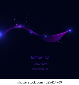 Abstract purple  lines background and neon light, vector