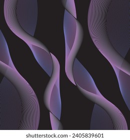 Abstract purple lines with black background
