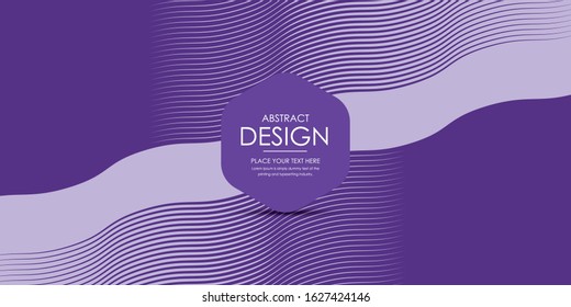 Abstract purple lines wave Background