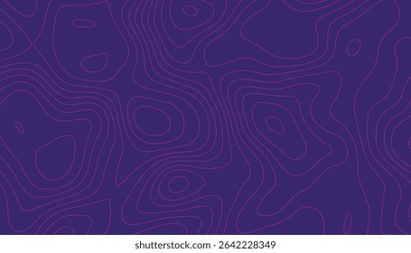 Abstract purple lines. Wavy pink contours.