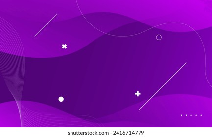 Abstract purple liquid background design. Fluid shapes composition. Vector illustration