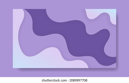 Abstract Purple liquid background. Modern background design. gradient color. papercut shapes . Fit for presentation design. website, basis for banners, wallpapers, posters