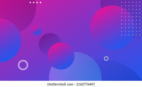 Resumen de color líquido púrpura fondo de color. Fondo de círculo multicolor. Composición de formas de degradado de moda. Ilustración moderna de diseño vectorial 
