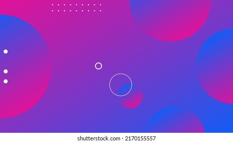 Abstract purple liquid color background. Geometric wallpaper with circle. Minimal geometric vector background. Gradient posters for use as a placards, brochures, banners, web pages, headers, covers
