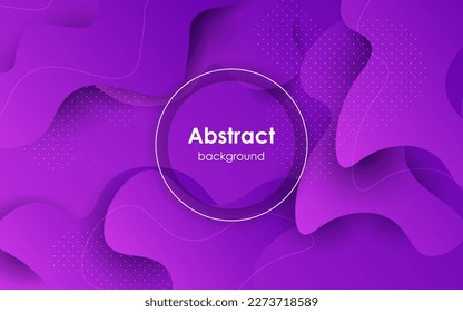 abstrakter violetter Farbverlauf-Wavy geometrischer flüssiger Hintergrund. eps10 Vektor