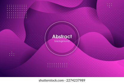 abstract purple liquid color gradient wavy geometric fluid shape background. eps10 vector