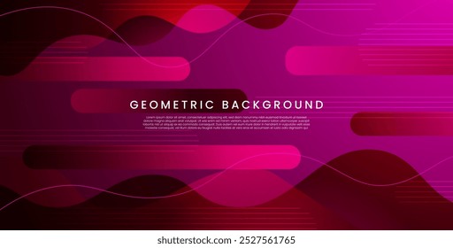 Fondo geométrico ondulado de la forma del fluido del gradiente líquido púrpura abstracto del color. Vector de EPS10