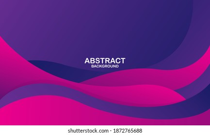 Abstract purple liquid wave background. Fluid shapes composition. Vector illustration