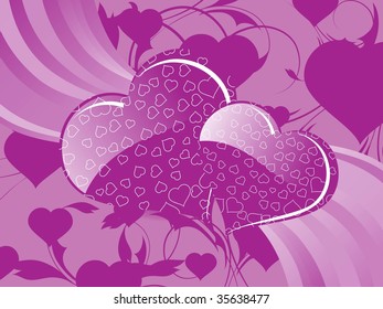abstract purple macro with wave background