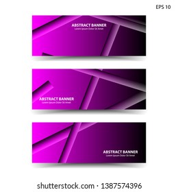 abstract purple magenta background geometric for banner, web, flyer, brochure - vector 