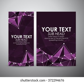 Abstract purple Molecule. Graphic resources design template. Vector illustration