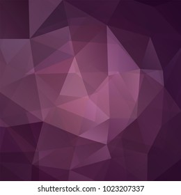 Abstract purple mosaic background. Triangle geometric background. Design elements. Vector illustration