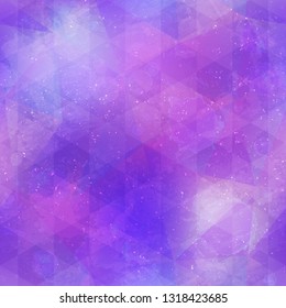 Abstract purple mosaic pattern with grunge effect (vector eps 10)