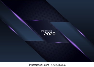 Resumen Gradiente de gradiente de luz morado diseño de superposición de lujo moderno de fondo futurista ilustración vectorial.
