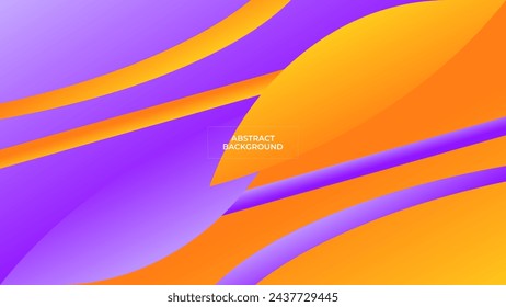 ABSTRACT PURPLE ORANGE BACKGROUND ELEGANT GRADIENT SHAPE SMOOTH LIQUID COLOR DESIGN VECTOR TEMPLATE GOOD FOR MODERN WEBSITE, WALLPAPER, COVER DESIGN 
