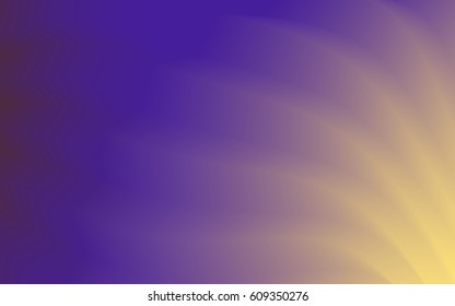 Abstract purple and orange blurred gradient background with light. Wavy lines and glow. Vector illustration