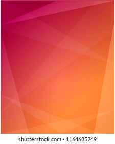 Abstract purple and orange gradient background with triangles. Technology is Geometric, corporate design background eps 10