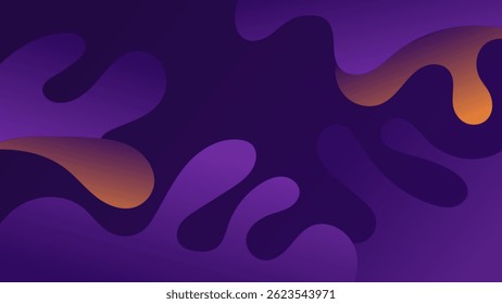 ABSTRATO PÚRPURA LARANJA GRADIENTE FUNDO LÍQUIDO SUAVE COLORIDO DESFOCADO À MÃO FORMAS ORGÂNICAS DESIGN VETOR MODELO BOM PARA SITE MODERNO, PAPEL DE PAREDE, DESIGN DE CAPA 