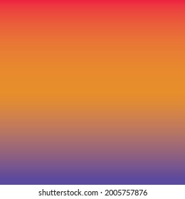Abstrakter violetter, orangefarbener und roter Farbverlauf-Hintergrund. Vektorgrafik. Geeignet für Grafikdesign, Banner oder Poster.