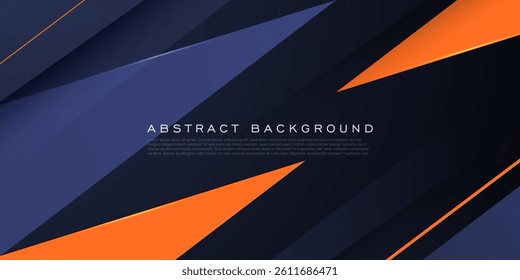 Abstract purple and orange triangle background. Simple triangle overlap shapes pattern background. Eps10 vector