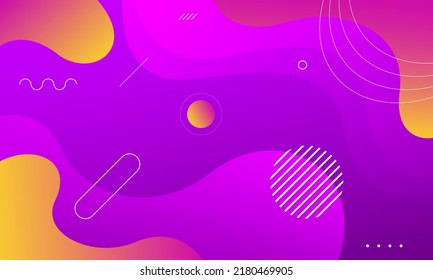 Abstract purple and orange wave background. Dynamic shapes composition. Eps10 vector
