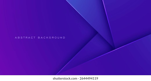 Abstract purple overlap triangle background. Simple papercut triangle pattern background design. Eps10 vector