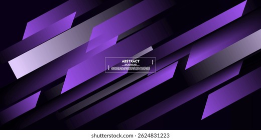 Fundo 3D sobreposto roxo abstrato. Plano de fundo simples com padrão de sombra. Vetor Eps10