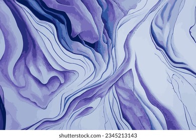 Abstract purple paint background with marble pattern, water color, bubble gum