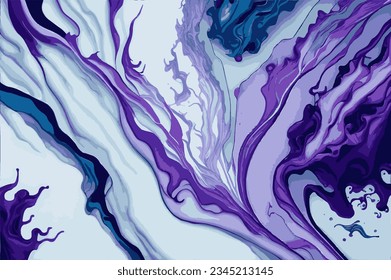 Abstract purple paint background with marble pattern, water color, bubble gum