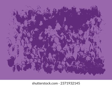 Textura de pintura púrpura abstracta para la creación de banner con mancha de gouache vectorial