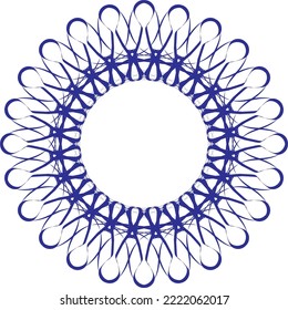 Patrón azul abstracto. Ornamento azul moderno. Ornamento islámico. Ilustración de diseño de vectores. Motivo azul abstracto adecuado para temas islámicos. 