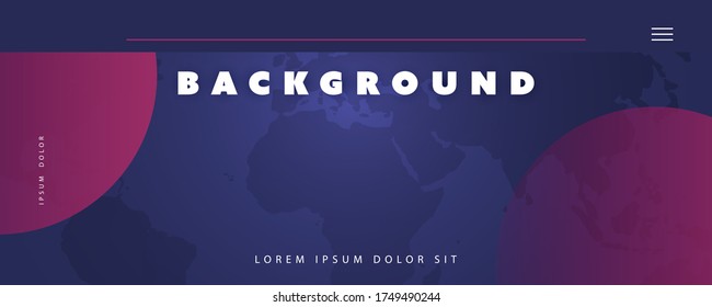 Abstract Purple and Phantom Blue Minimal Geometric Pattern Background, Multi Purpose Template, Gradient Shapes Composition, Futuristic Poster, Header or Landing Page Design - Vector Illustration
